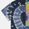 Tie-Dye-Grafik-T-Shirt-Kleid