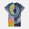 Tie-Dye-Grafik-T-Shirt-Kleid