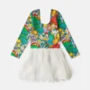 Tüllkleid mit „Earth Friends“-Print