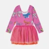 Tüllkleid mit Schleifenprint