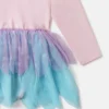 Tüllkleid mit Schmetterlingsprint