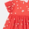 Tüllkleid mit Sternenstickerei