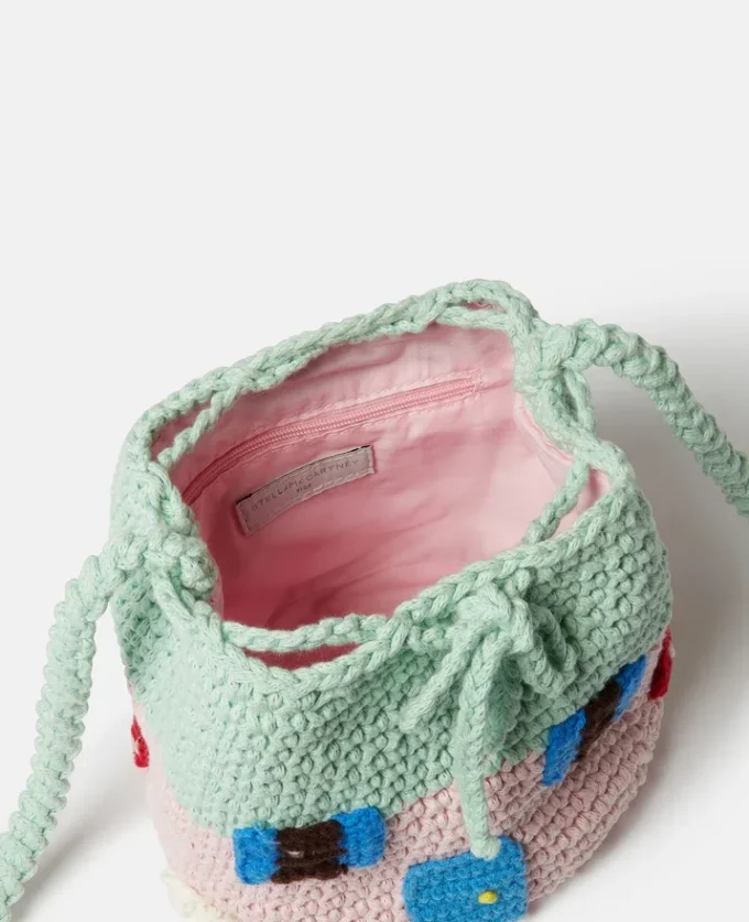 Toadstool House Crocheted Crossbody Bag