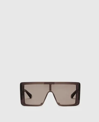 Transparente quadratische Sonnenbrille
