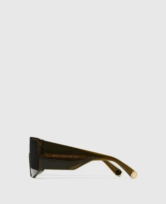 Transparente quadratische Sonnenbrille