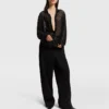 Transparentes Chiffonhemd mit Polka-Dot-Muster