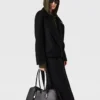 Trenchcoat mit Gürtel und farblich abgestimmter Schnalle