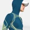 TruePace Langarm-Midlayer-Oberteil mit Kapuze zum Laufen