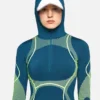 TruePace Langarm-Midlayer-Oberteil mit Kapuze zum Laufen