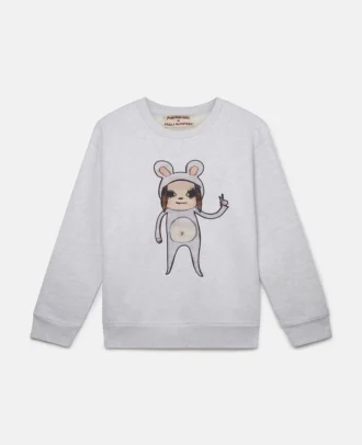 Untitled Bunny Girl Sweatshirt mit Stickerei