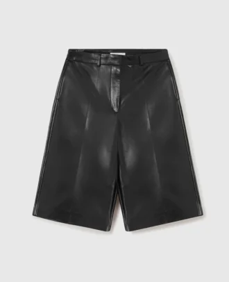 Vegane Bermudashorts mit weitem Bein