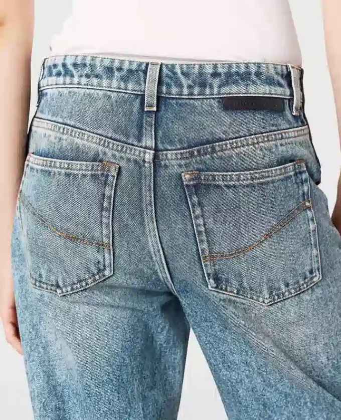 Vegane Chap-Jeans mit Schnürung