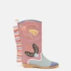 Westernstiefel mit Taubenstickerei