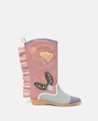 Westernstiefel mit Taubenstickerei