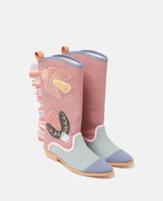 Westernstiefel mit Taubenstickerei