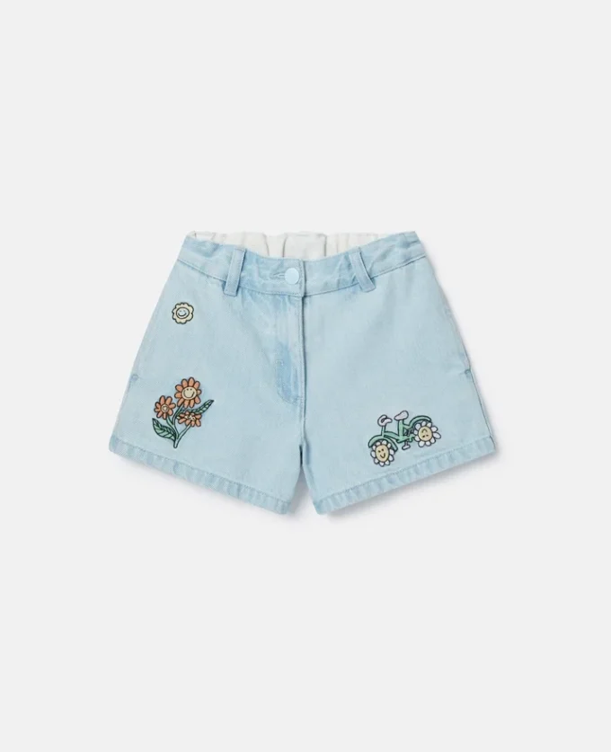 Woodland Friends Denim-Shorts