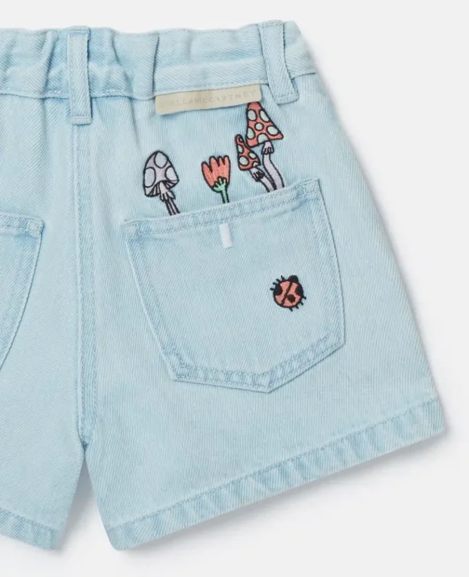 Woodland Friends Denim-Shorts