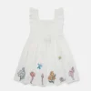 Woodland Friends Plissee-Kleid mit Flügelärmeln