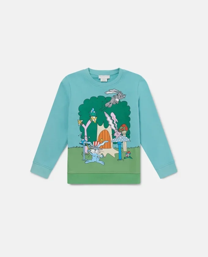 Woodland Friends Pullover mit Rundhalsausschnitt