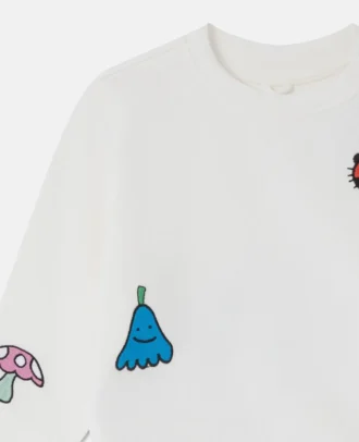 Woodland Friends Pullover mit Rundhalsausschnitt