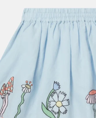 Woodland Friends Rock mit elastischem Saum und Wellenkante