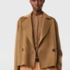 Zweireihige, verkürzte Peacoat-Jacke