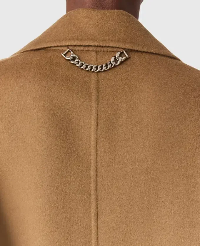 Zweireihige, verkürzte Peacoat-Jacke