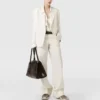 Plissierte Hose mit geradem Bein