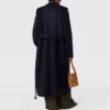 Zweireihiger Trenchcoat mit Gürtel